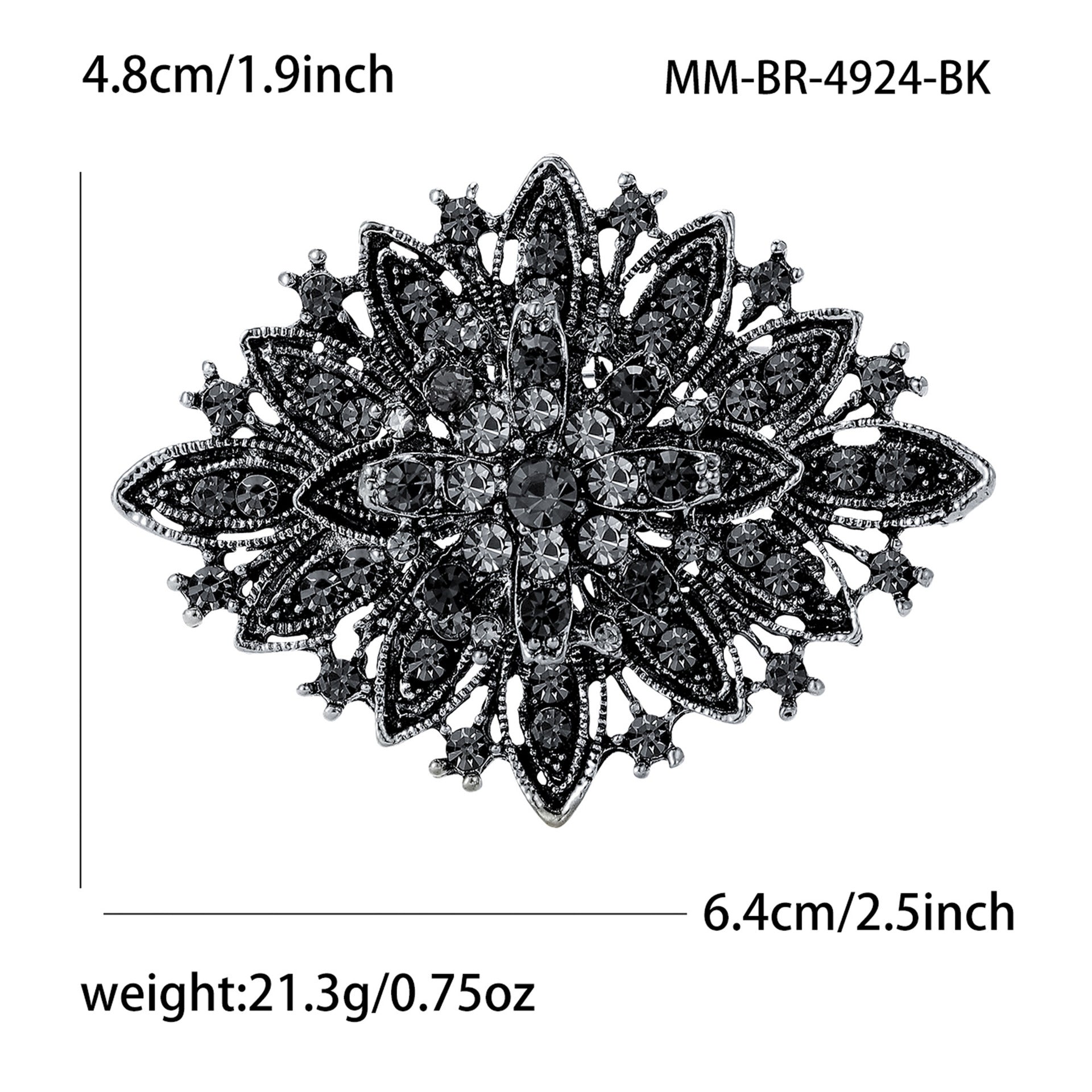 Wholesale Luxurious Alloy Rhinestone Bride Brooch Stylish Women S Fashion Accessory Gift For Wedding Party
