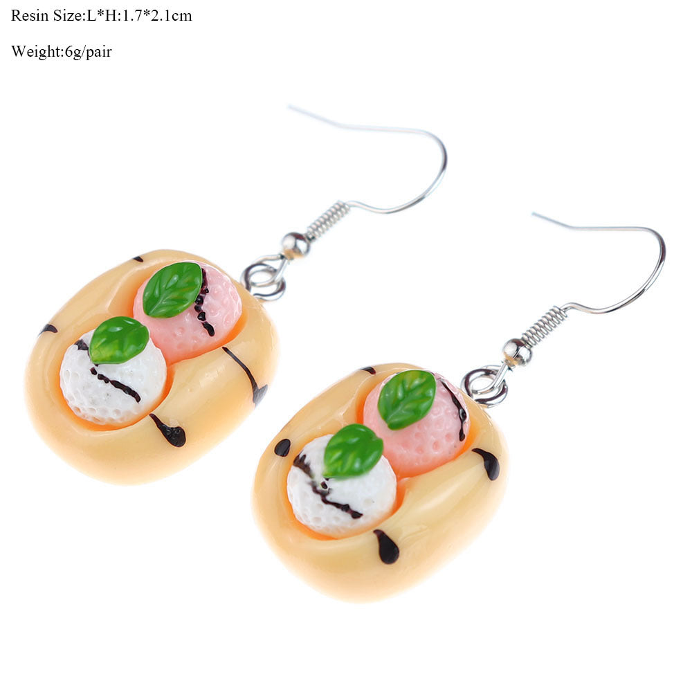 Wholesale cute  miniature food earrings