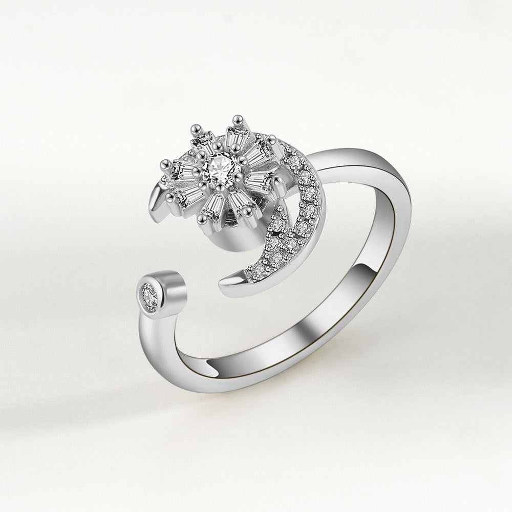 Wholesale Swivel Ring Open Ring Set Zircon Ring Adjustable Rings ACC-RS-YJY001