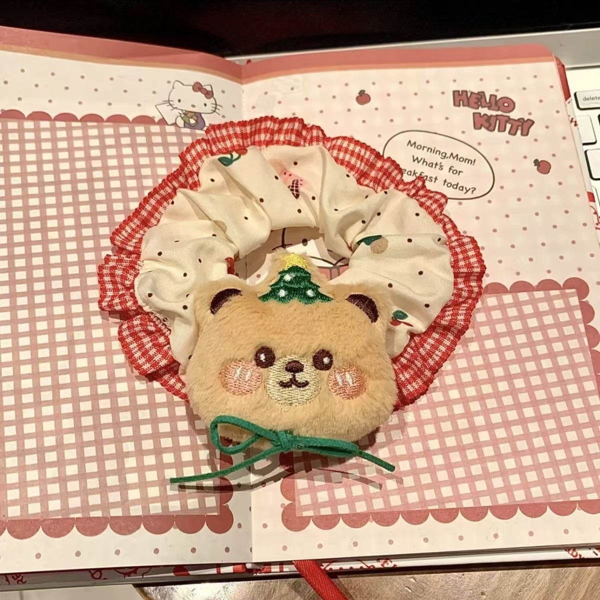 Wholesale Christmas Plush Bear Hairband