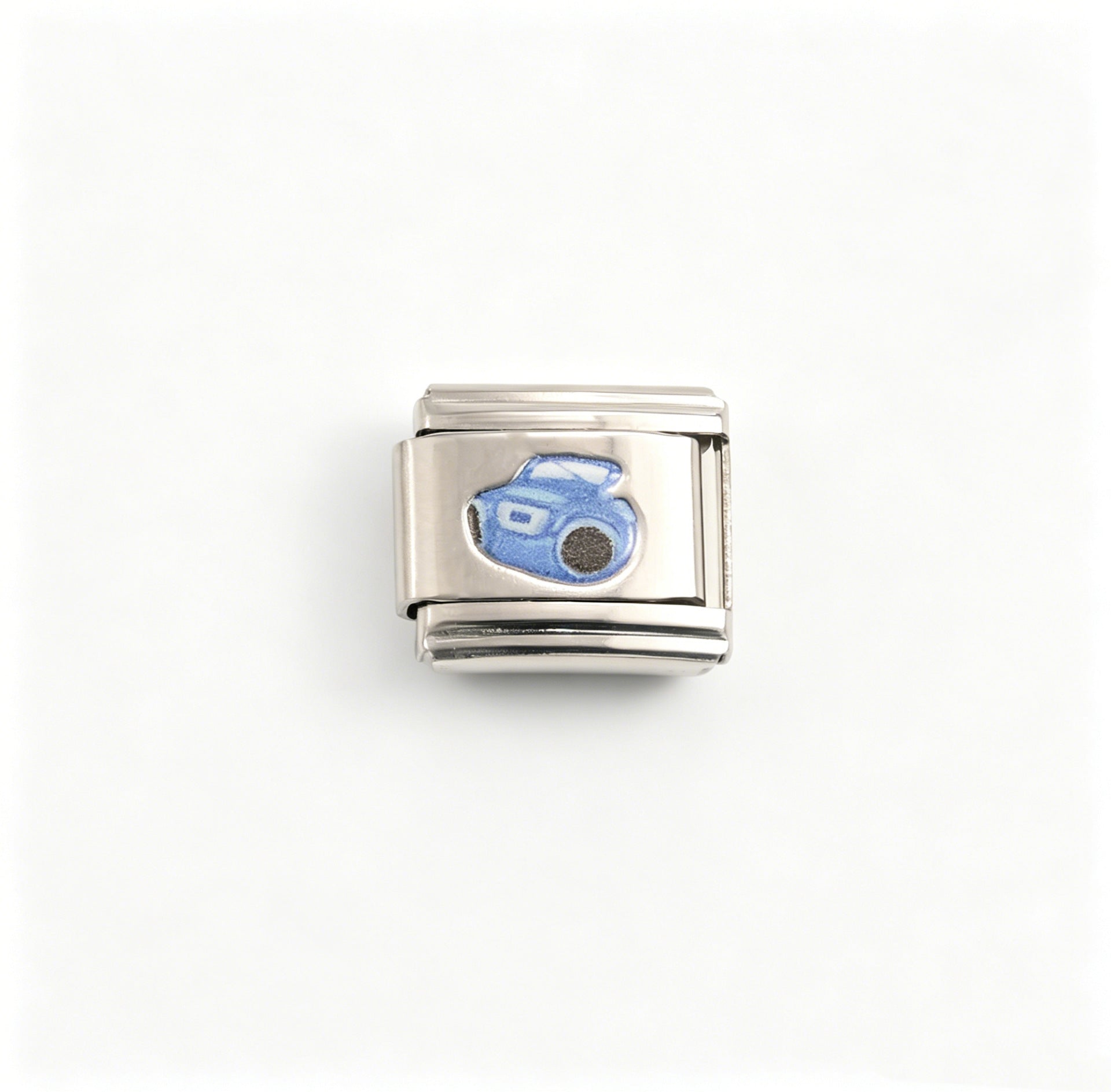 Wholesale Stainless Steel Polished Modular Bracelet with UV Print,  Unisex Everyday Jewelry Accessory