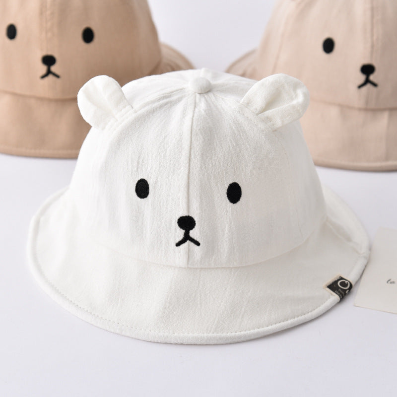 Wholesale Baby Hats Baby Bucket Hat Pure Cotton Cute Sun Basin Hat Kids Hat ACC-KH-DaQi001