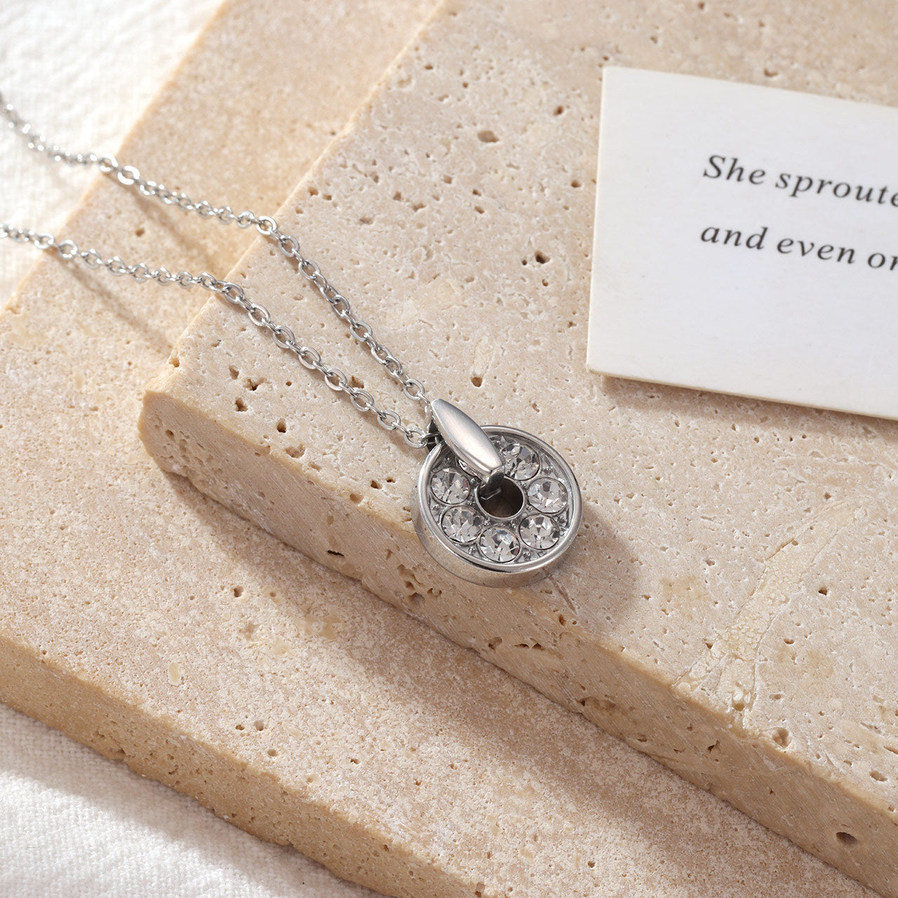 Wholesale Fashionable Titanium Steel with Micro-Set Zirconia choker Necklace