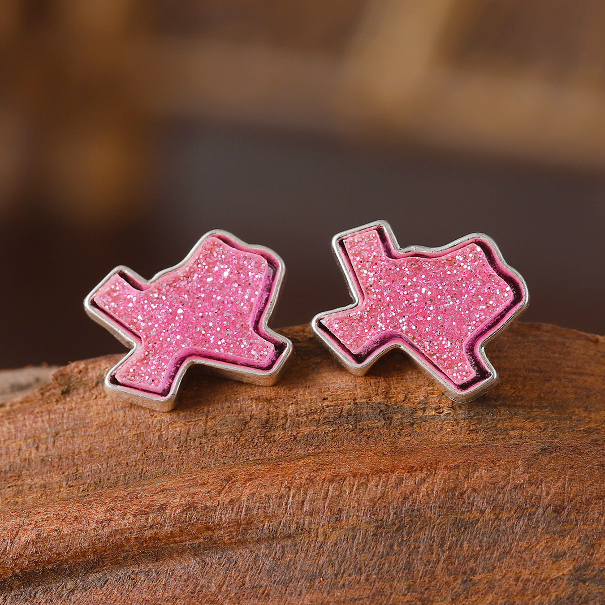 Wholesale  geometric irregular color earrings