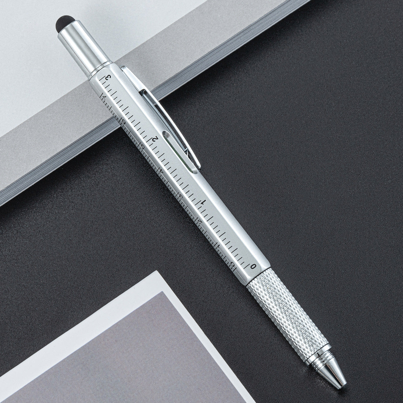 Wholesale Plastic Tool Pen Six-in-One Level Scale Touch Screen Pen