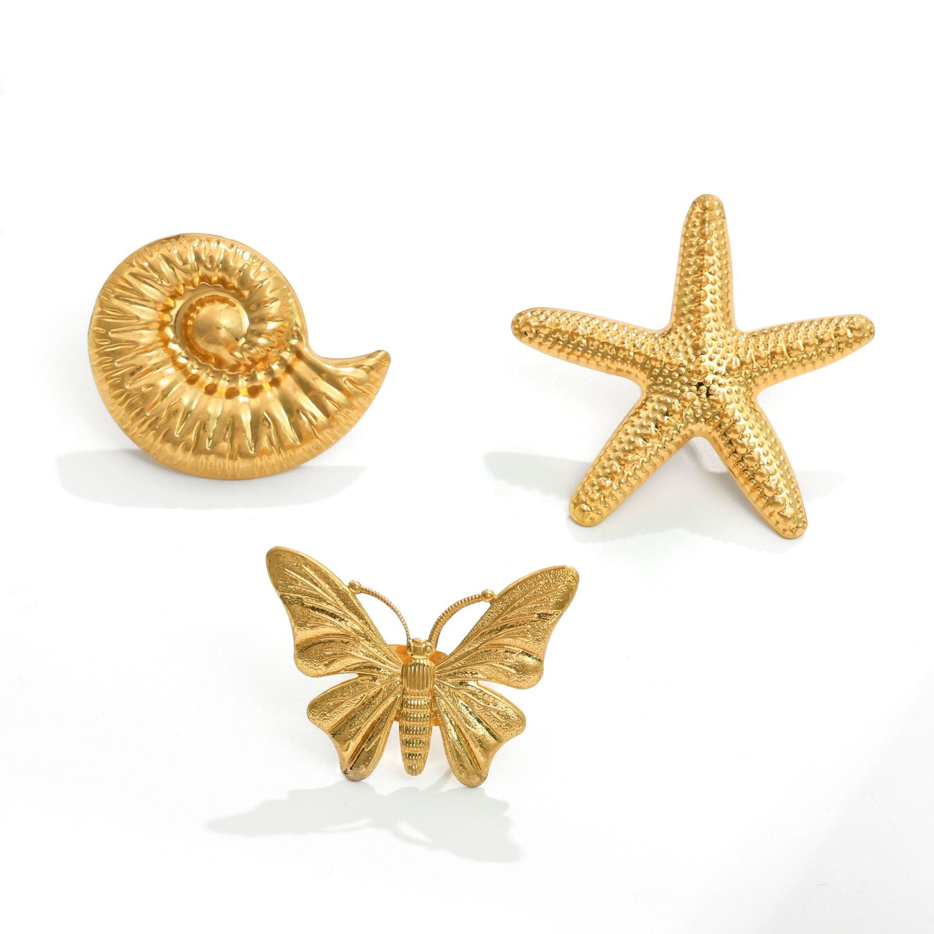 Großhandel Marine Serie Ringschuhe Sternenfisch Schmetterlingsring