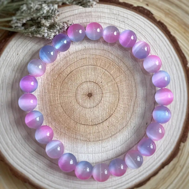 Wholesale Hand-woven Wood Stone Lapis Lazuli Pink Crystal Yellow Tiger Eye Bracelet