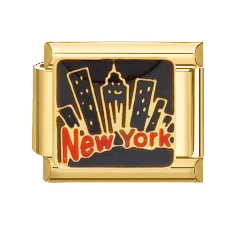 Wholesale Italian Charm Bracelet 9mm DIY Splicing Removable  Stainless Steel Composable Bracelet