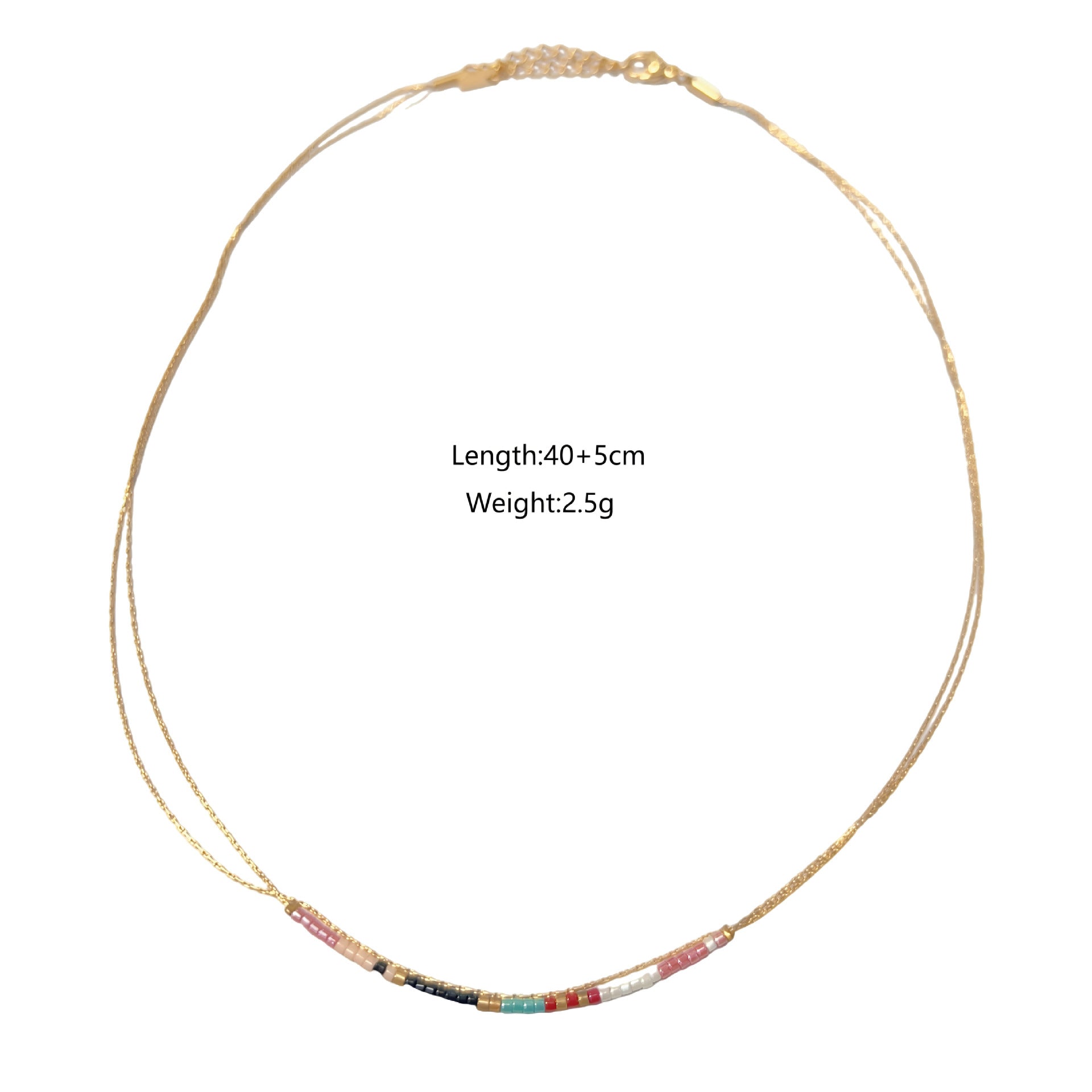 Wholesale Stainless steel Bohemian  Natural Stone Handmade Natural Pearl Guardian Bead Chain Necklace