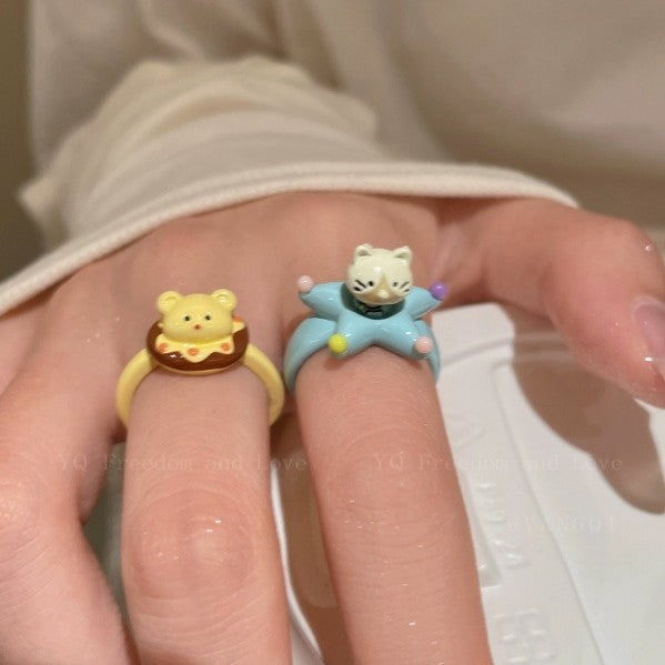 Wholesale Cute and Fun Cartoon Animal Open Ring
