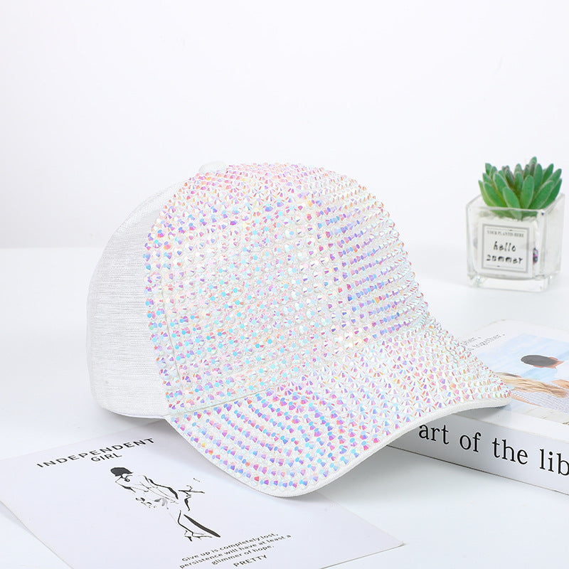 Wholesale Rhinestone Baseball Cap Glitter Diamond Hat ACC-HT-MeiJiao002