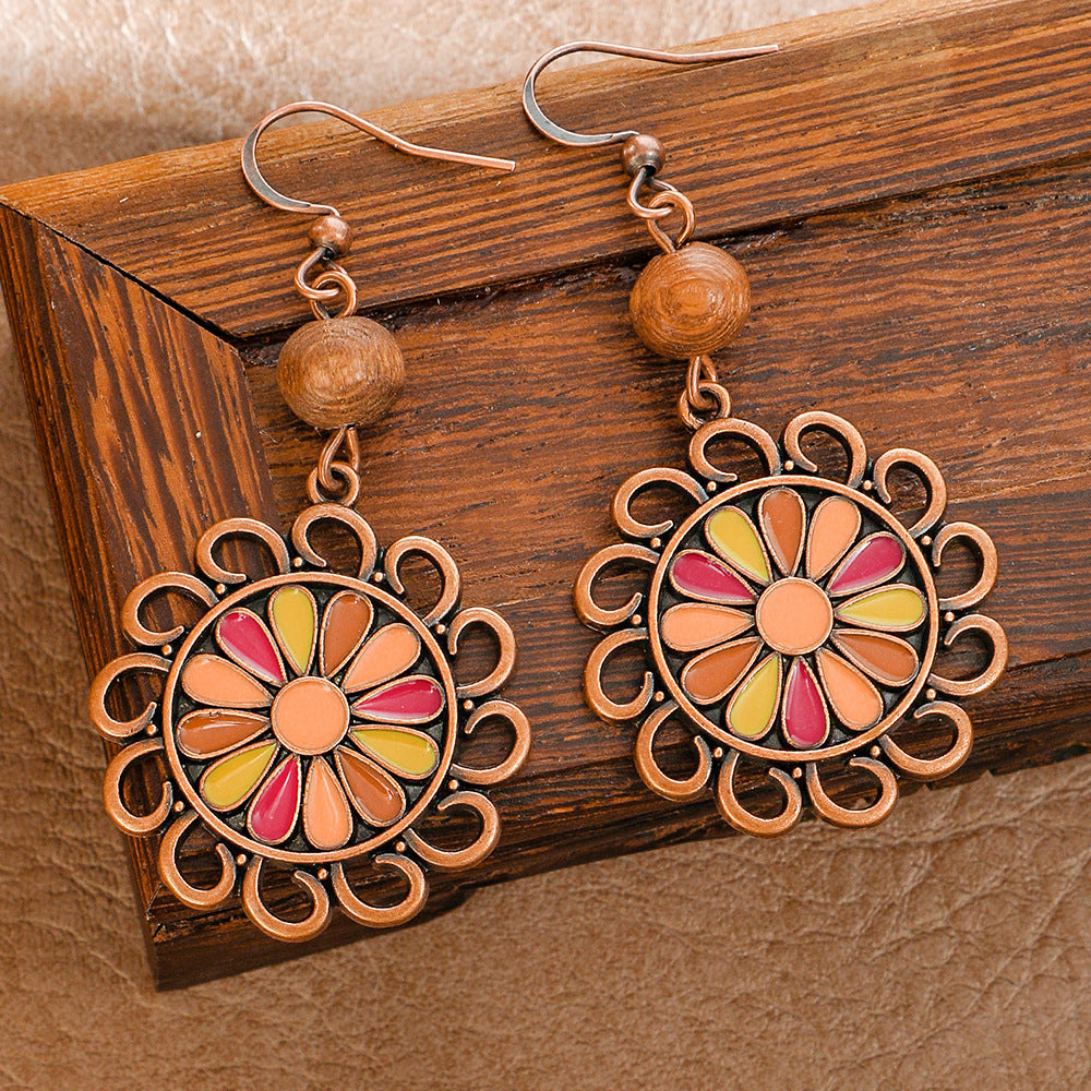 Wholesale Zinc Alloy Maillard Style Earrings Set