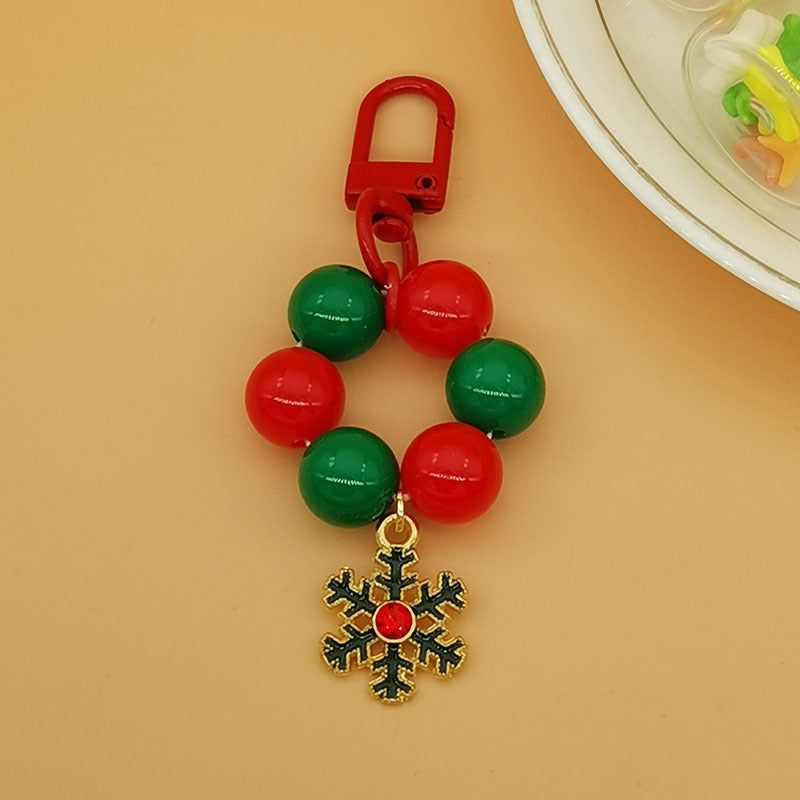 Wholesale Christmas Santa Claus Tree Letter Bell Snowflake Keychains ACC-KC-Haol003