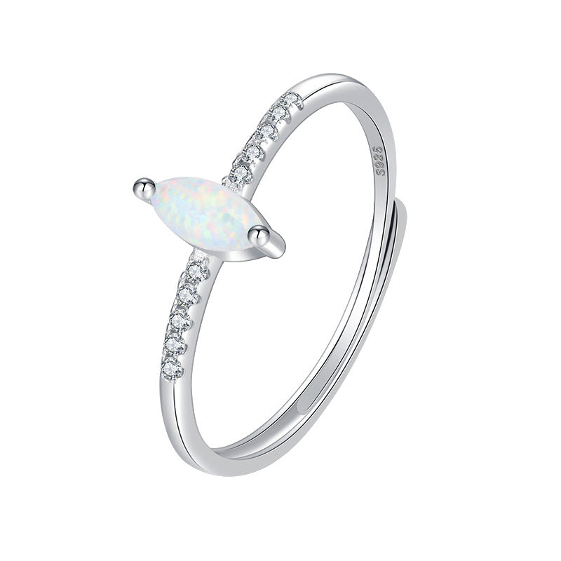 Wholesale S925 Sterling Silver Inlaid Light Luxury All-match Ring