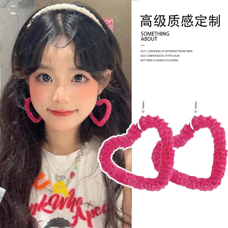 Wholesale long colorful pompom earrings