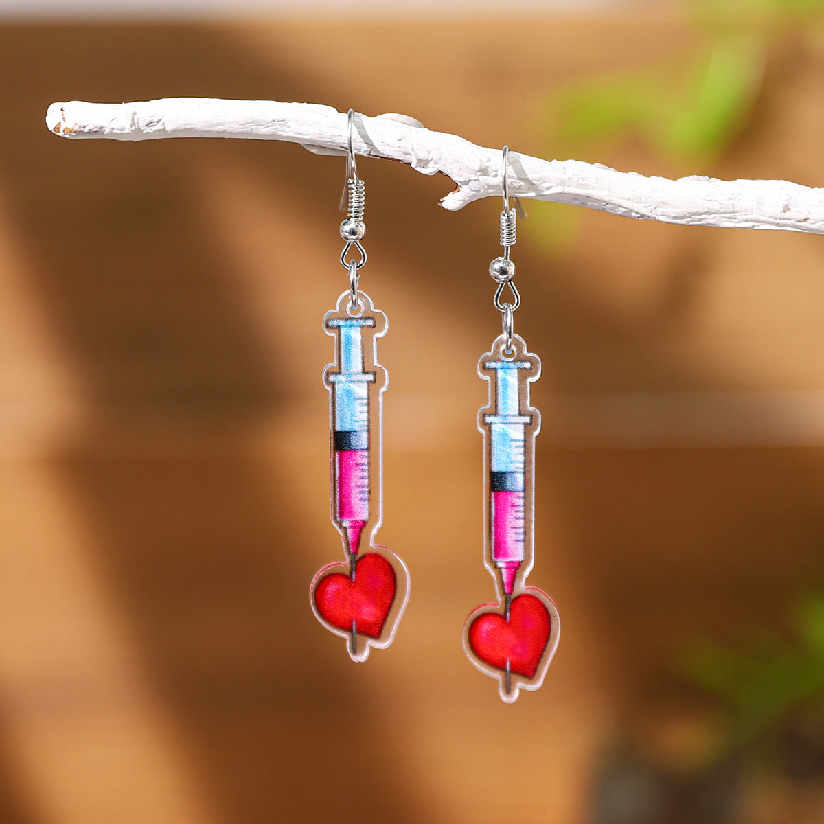 Wholesale Nurses' Festival Series Acrylic Heart Earrings