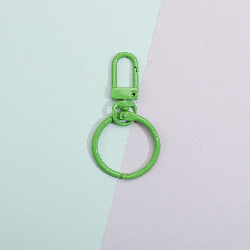 Wholesale 10pcs Colorful DIY Handmade Material Keychain Metal Accessories ACC-KC-QingMou005