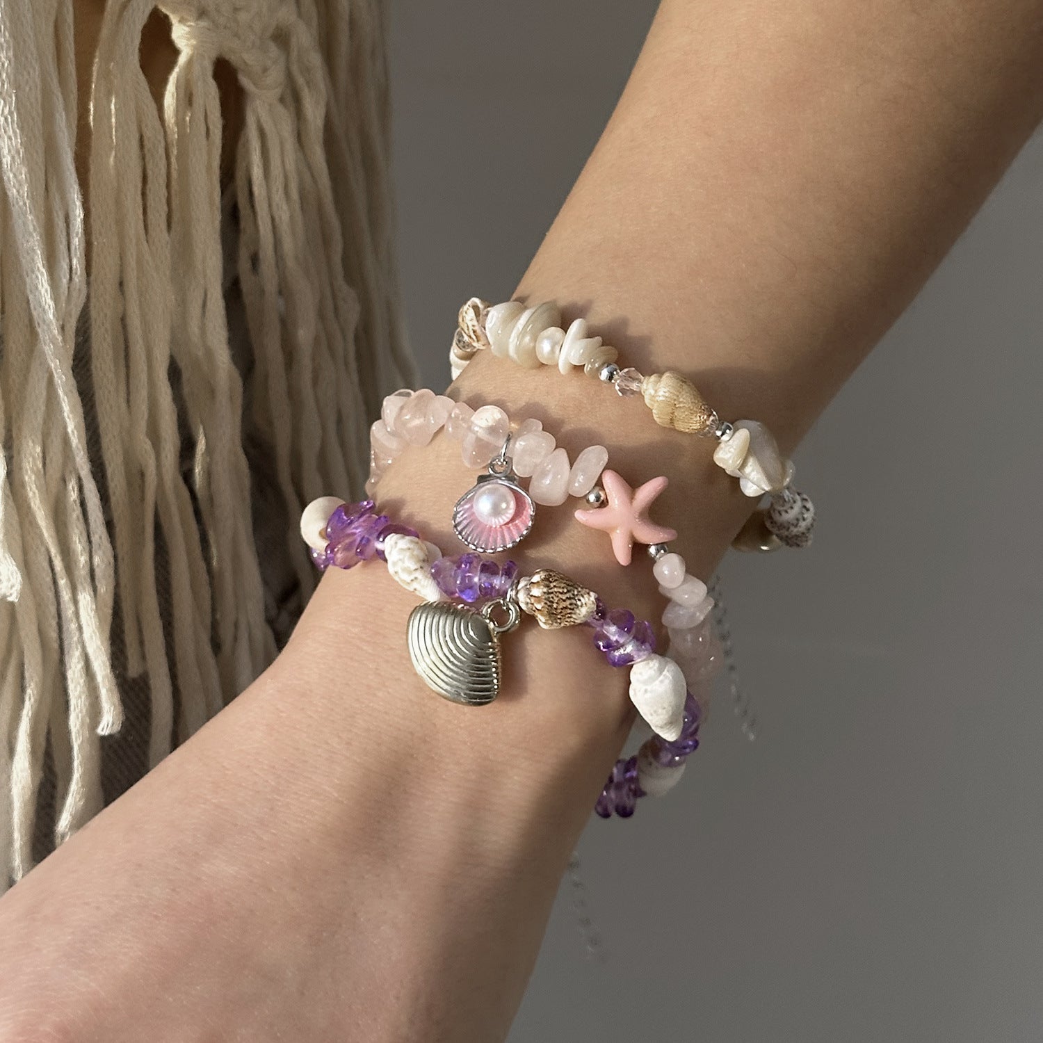 Wholesale  summer  color gravel bracelet