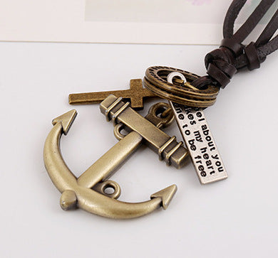Wholesale  Cross Compass Necklace