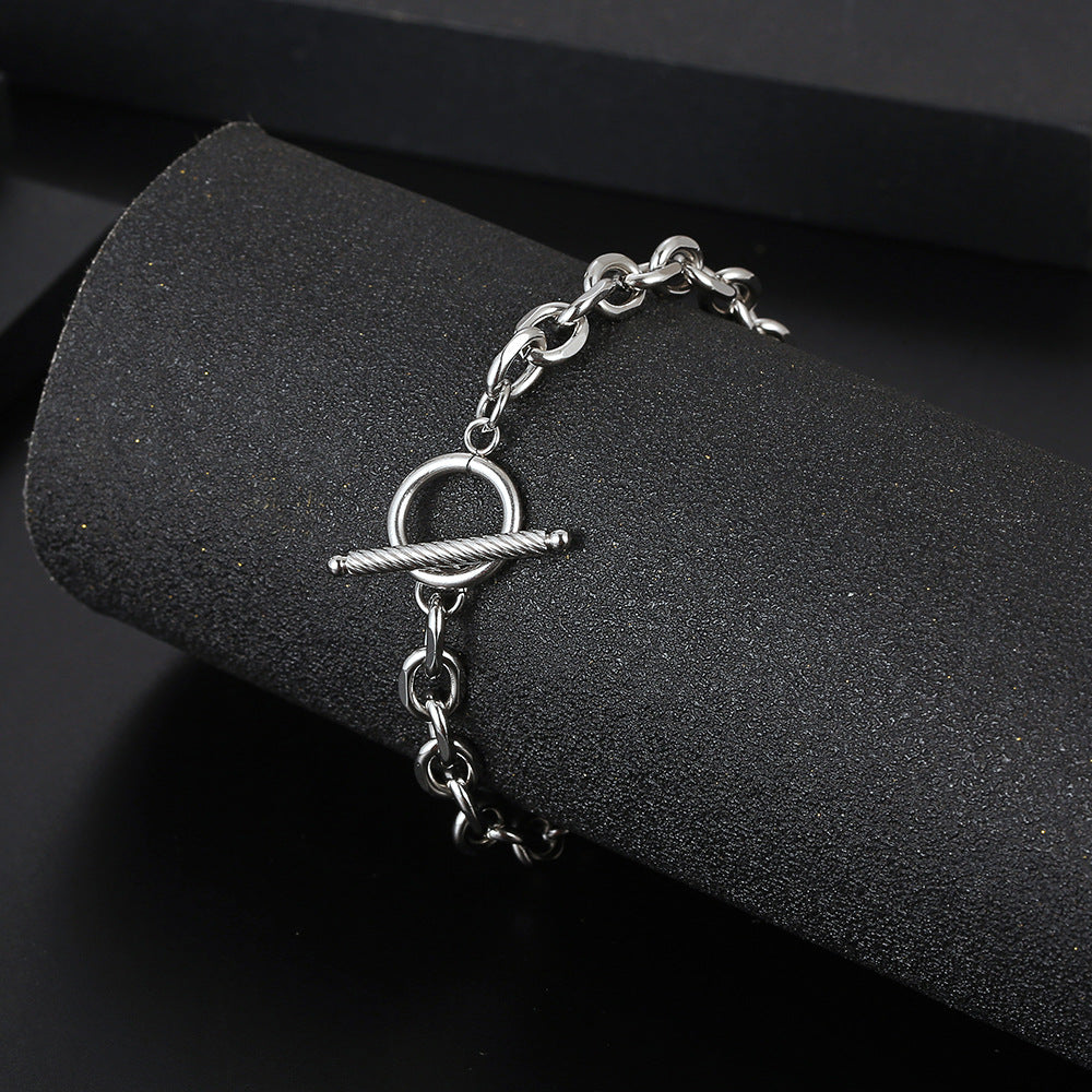 Wholesale Titanium Steel OT Buckle Bracelets ACC-BT-Yixin006