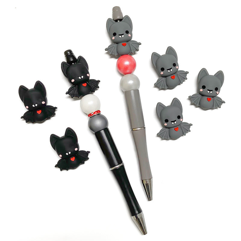 Wholesale 10pcs Bat Silicone Cartoon Focal Beads ACC-BDS-WDX260