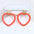Wholesale Valentine's Day Love Hollow Spray Paint Acrylic Earrings