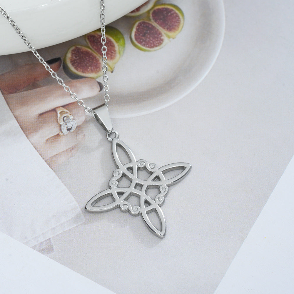 Wholesale Celtic Knot Titanium Steel Necklace Chic Fashion Accessory Gift