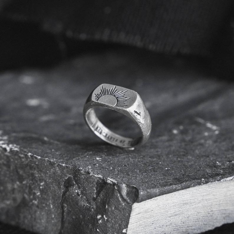 Wholesale Vintage Sunrise Men' s Ring