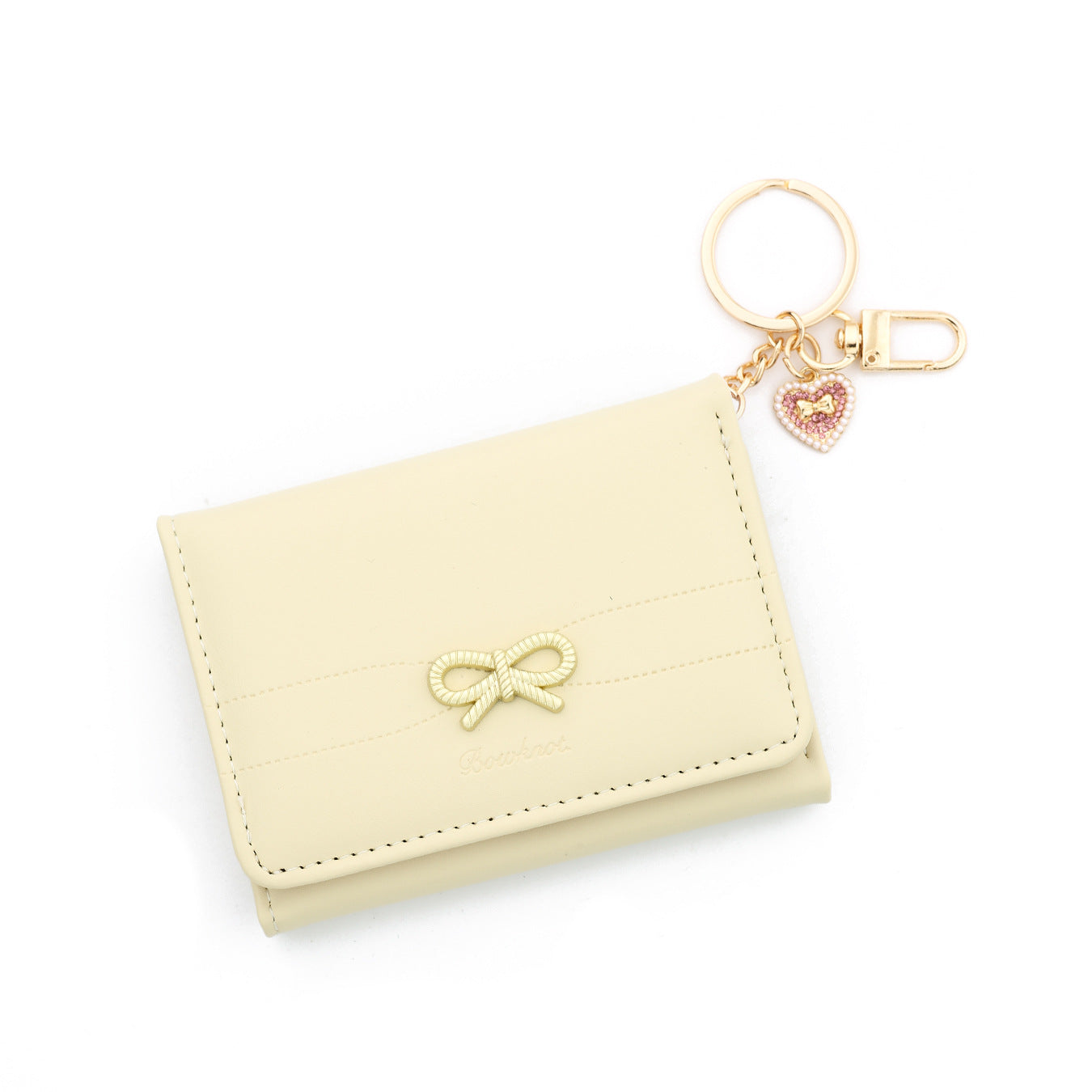Wholesale Bow Simple  Heart Ladies Wristlet Keychain