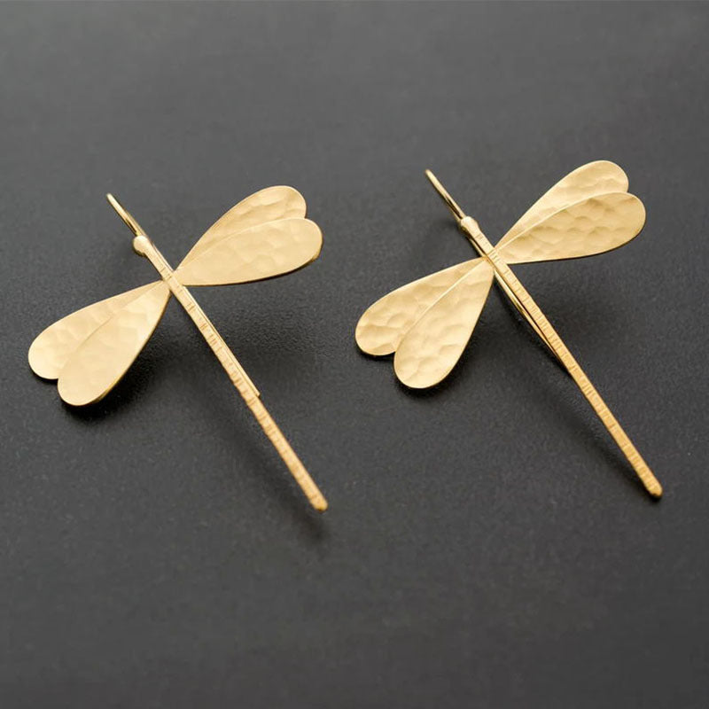 Wholesale Dragonfly Earrings Insect Pendant Metal Ear Studs