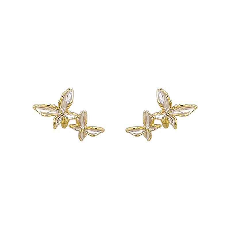 Wholesale Butterfly Earrings 925 Silver Pin Elegant Ear Jewelry