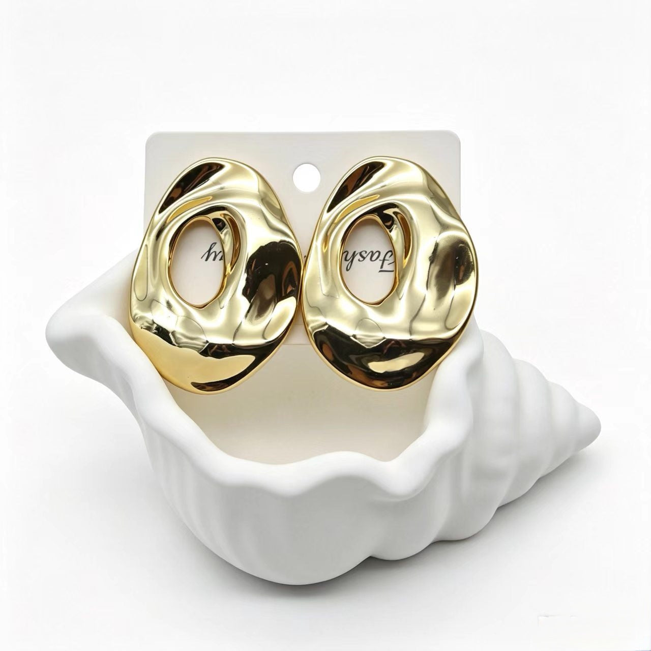 Wholesale Electroplated Acrylic Geometric Earrings Fashion Jewelry Accessory for Resale