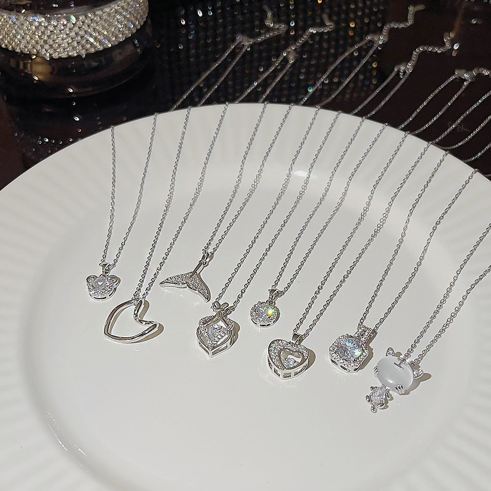 Wholesale Titanium Steel Necklace Star Clavicle Chain Choker Necklace ACC-NE-Xiyue002