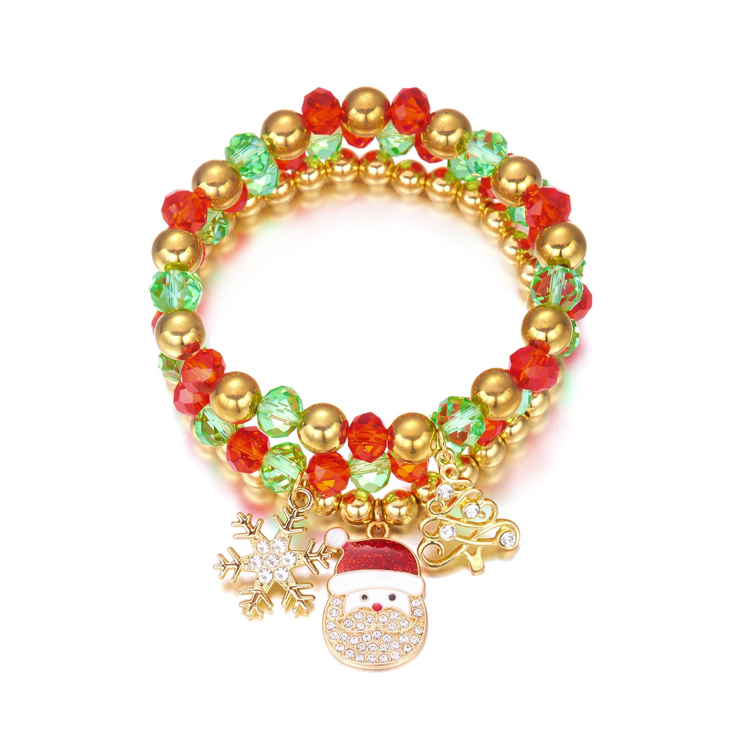 Wholesale Christmas Snowflake Snowman Bracelet Set