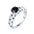Wholesale S925 sterling silver black nano ring