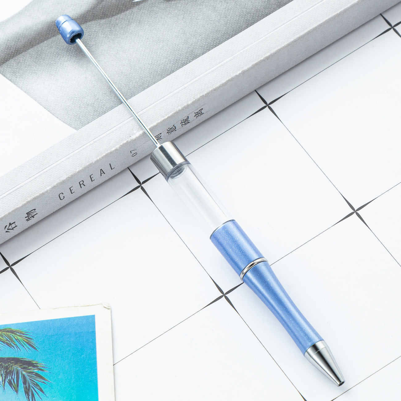 Wholesale Beadable Pens Plastic Empty Tube Bead Pen DIY Pen DIY Beadable ACC-PN-HuaH047