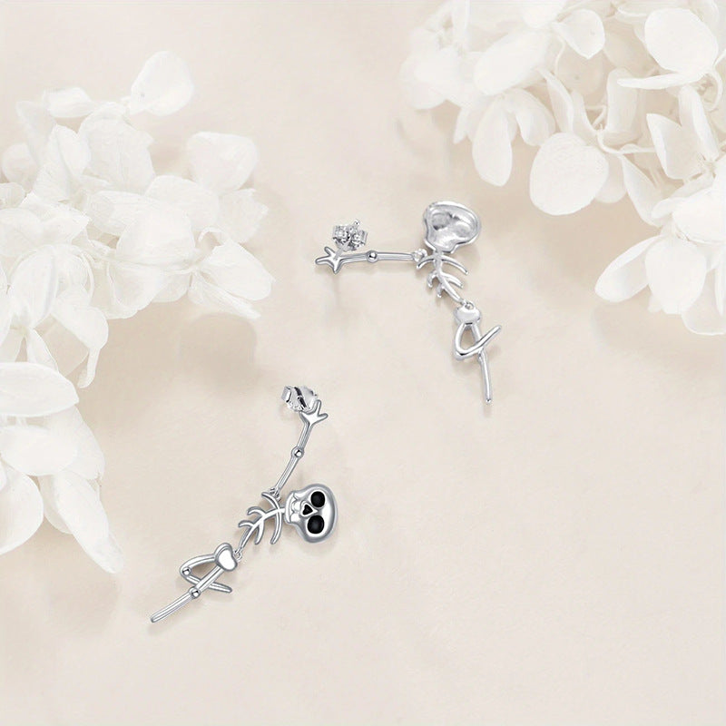 Wholesale Halloween Personalized Funny Skull Earrings