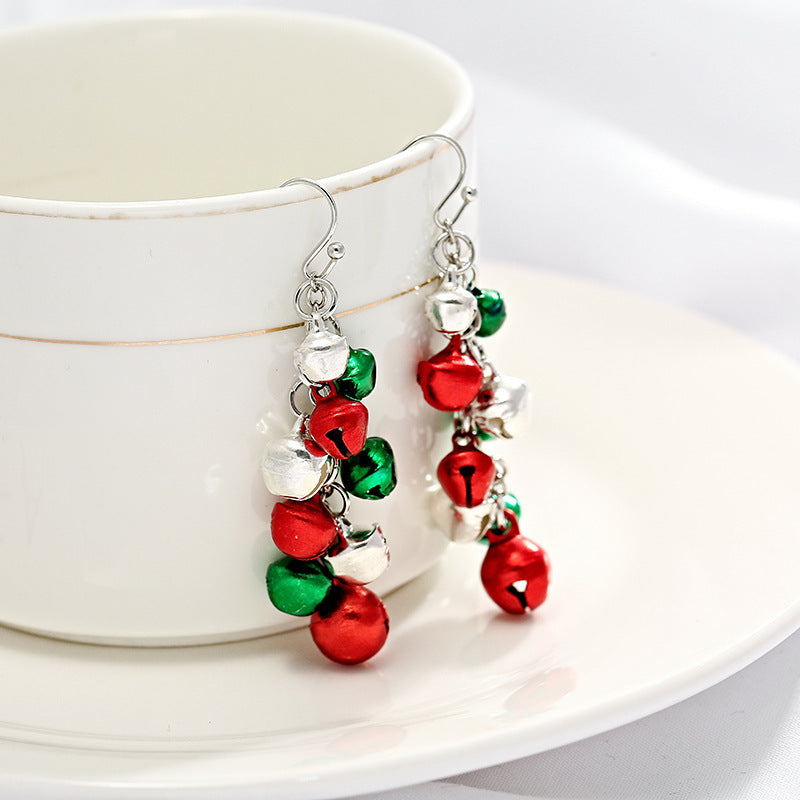 Wholesale Christmas Necklace Colorful Bell Necklace Bracelet Earrings Jewelry Set ACC-NE-TuCai002