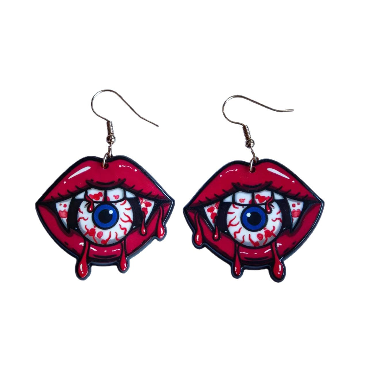 Wholesale Acrylic  Eyeball Pendant Necklace Dark Style Fashion Jewelry Accessory for Resale