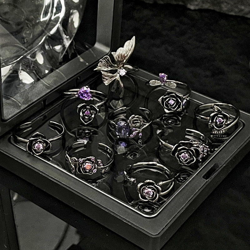 Wholesale  Rose Flower Opening Ring