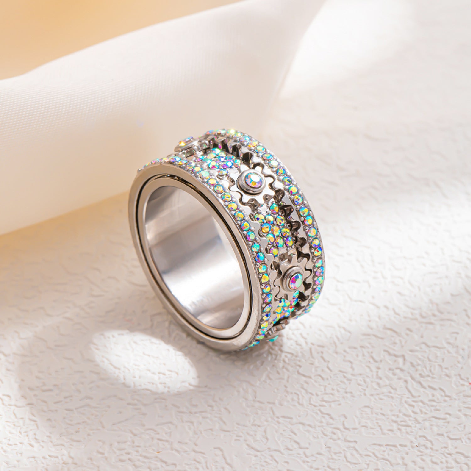 Wholesale Zinc alloy electroplating Gear rotating ring