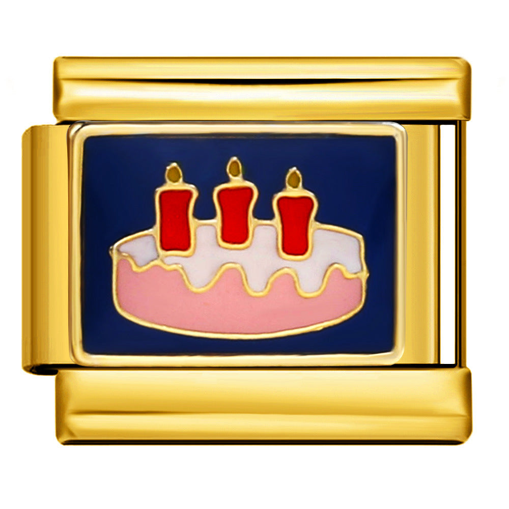 Wholesale Italian Charm Bracelet 9mm DIY Splicing Cute Creative Stainless Steel Composable Bracelet