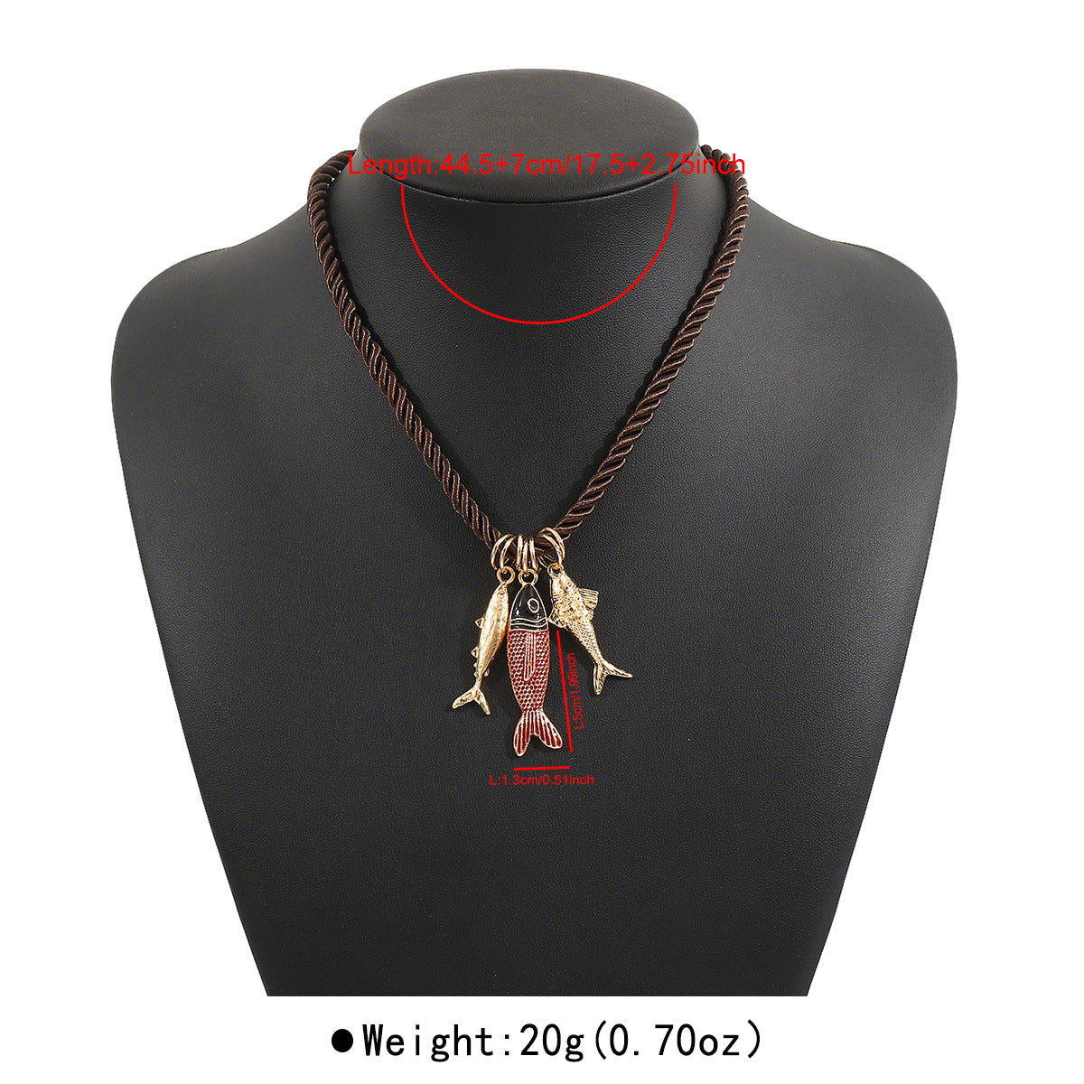 Wholesale  personalized ocean wind hand-woven necklace colorful rope necklace