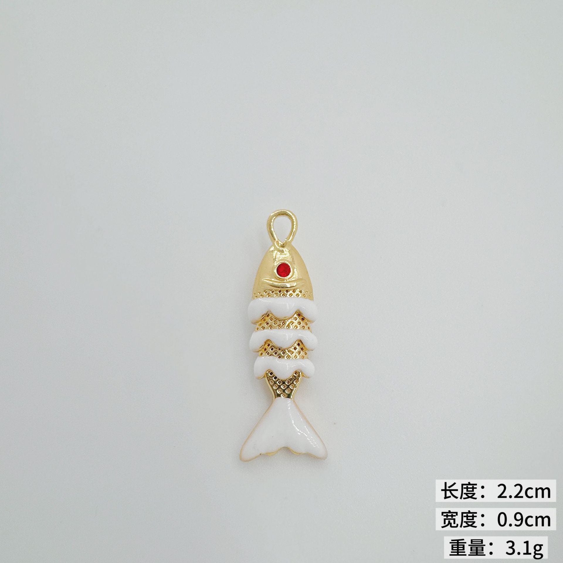 Wholesale Colorful Koi Carp Copper Gold Plated Necklace Fashion Jewelry Accessory Boutique Resale