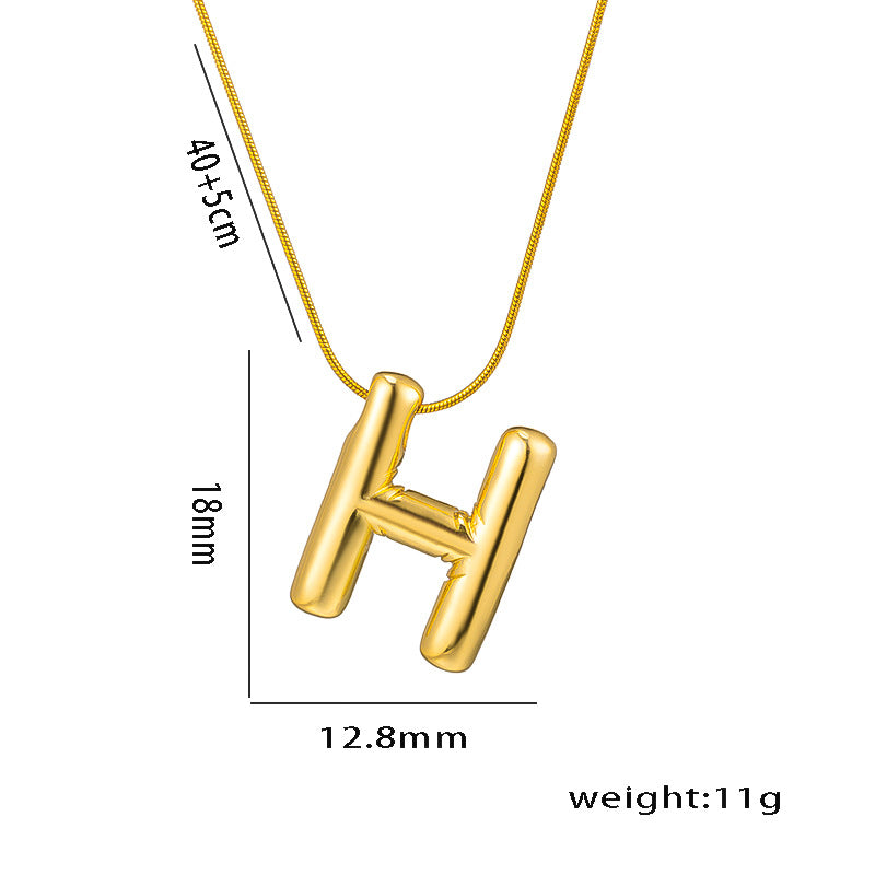 Wholesale Stainless Steel English Letter Necklace ACC-NE-KuCai014