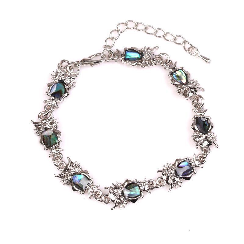 Wholesale Animals Whale Penguin Butterfly Shell Abalone Bracelet Anklet ACC-BT-Changx008