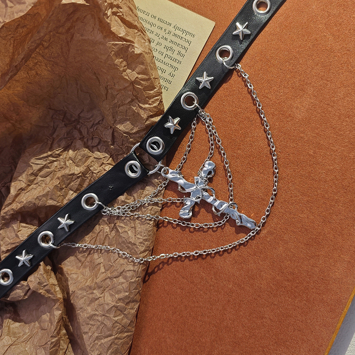 Wholesale Gothic Cross Tassel Necklace