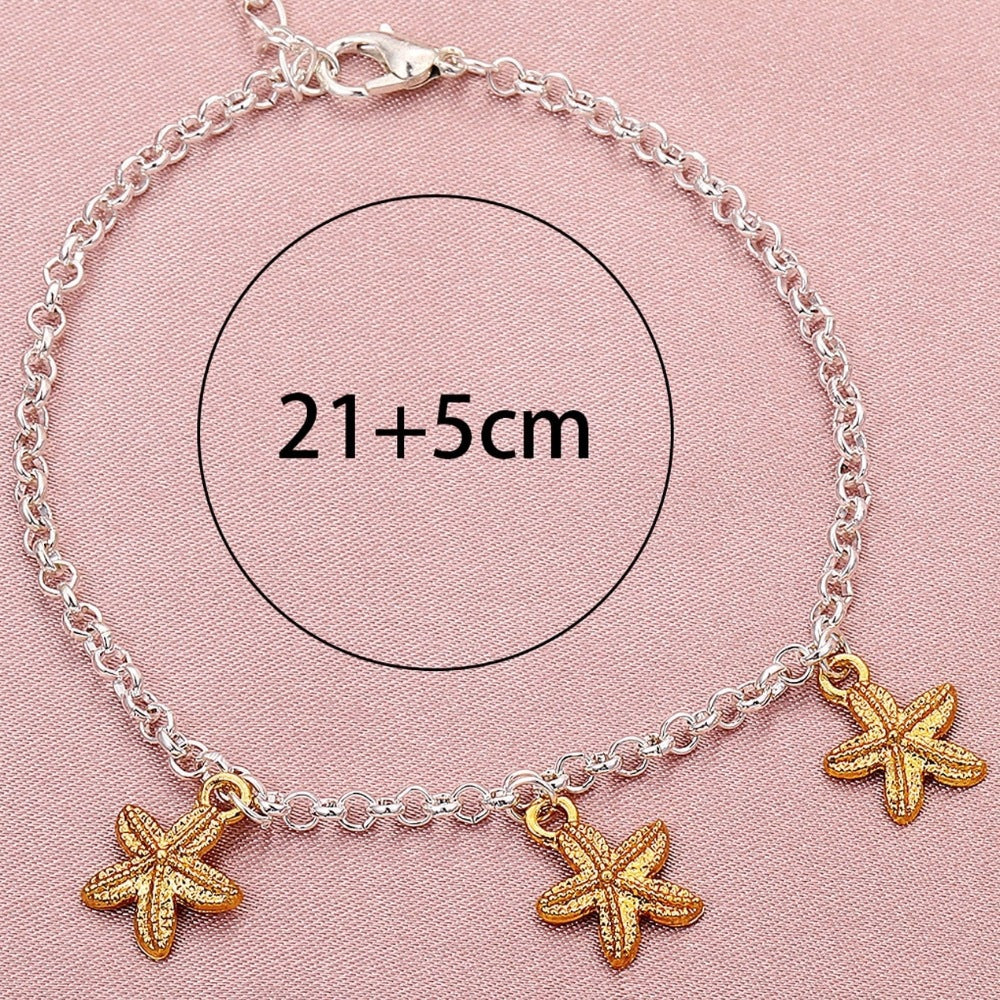 Wholesale Starfish Anklet Geometric Charm Bohemian Bracelet