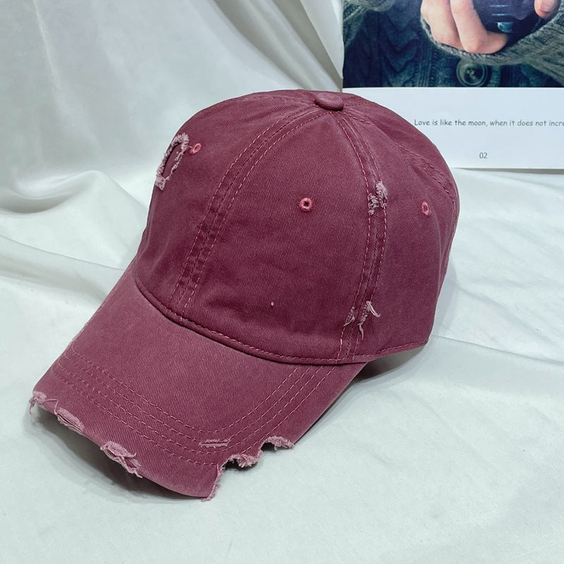Wholesale  Solid Color Notched Baseball Hat