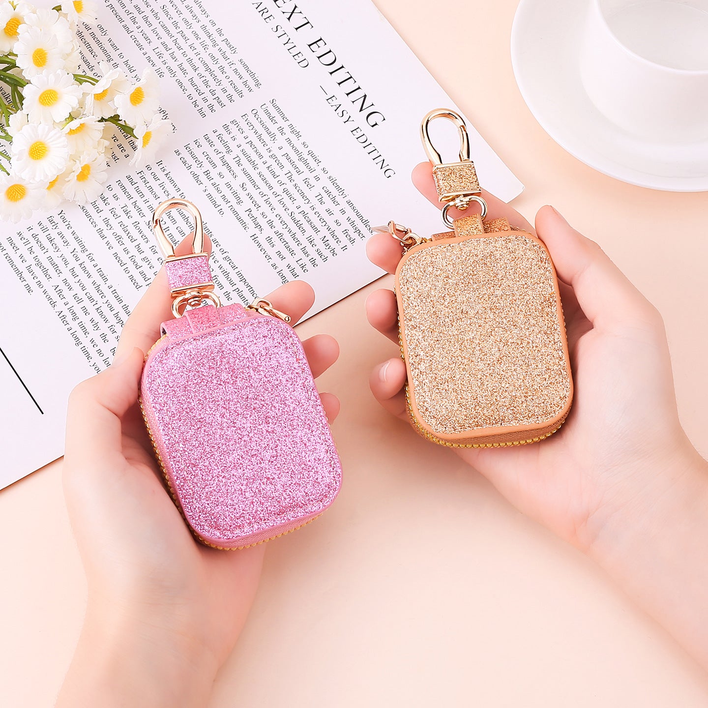 Wholesale Trendy Sequin 3 Pro 2 Case Frosted PU Leather Protective Cover Stylish Gift